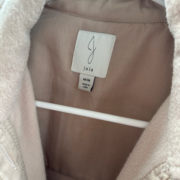 Joie button up flannel Tan - Picture 2 of 8